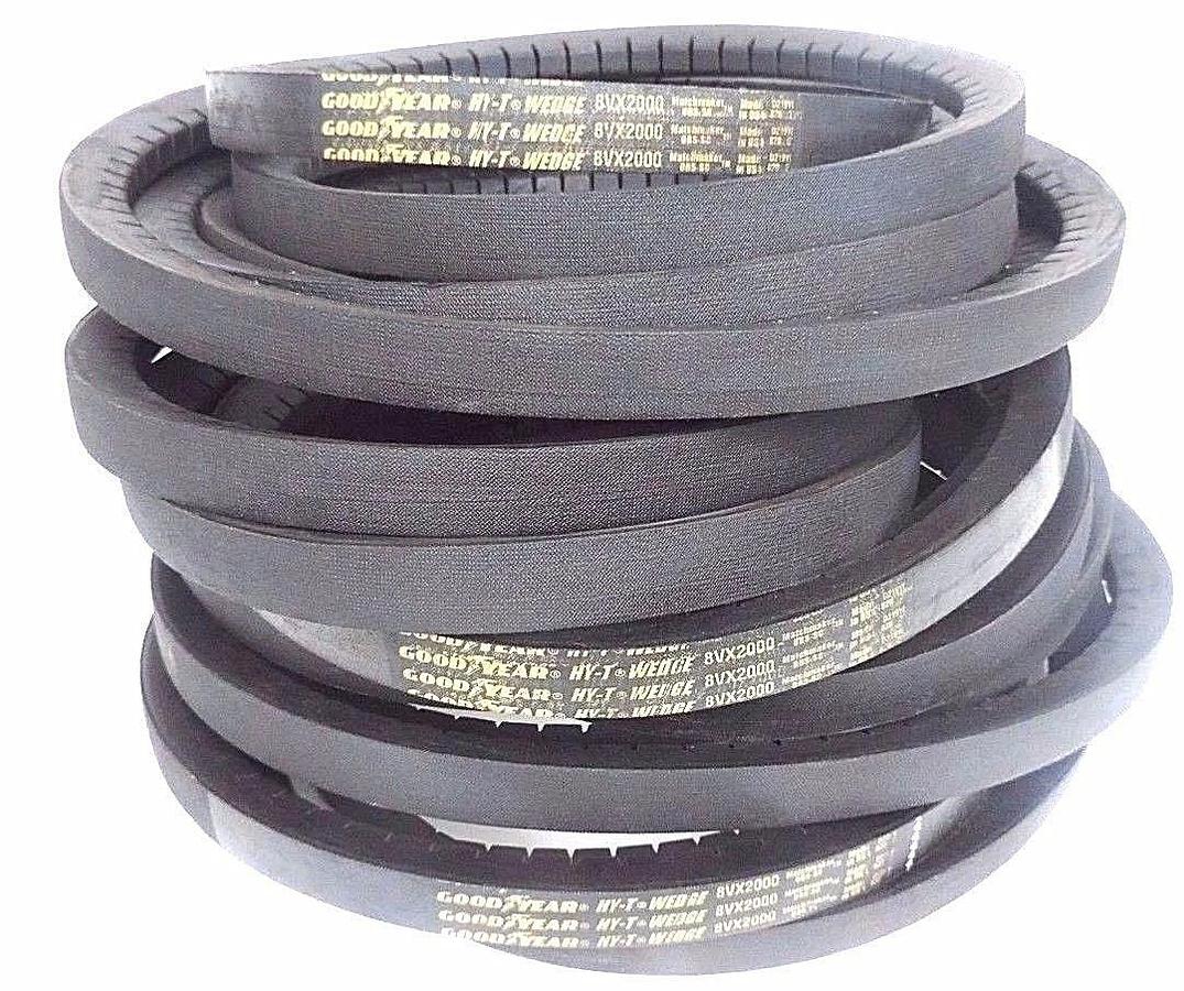 Used LOT OF 3 NEW GOODYEAR 8VX2000 HY-T WEDGE MATCHMAKER BELTS 1'' WIDE 200'' OC