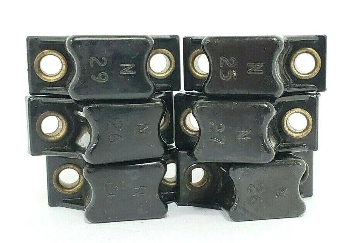 Used LOT OF 6 ALLEN BRADLEY HEATER ELEMENTS N25, N26, N27, N29