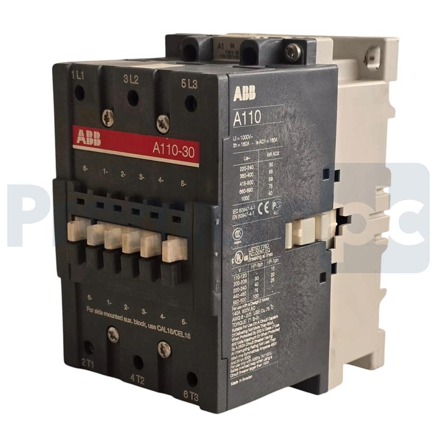 ABB A110-30-11-84 3-Pole IEC Contactor 110A 110/120V Coil 1SFL451001R8411 NUPI