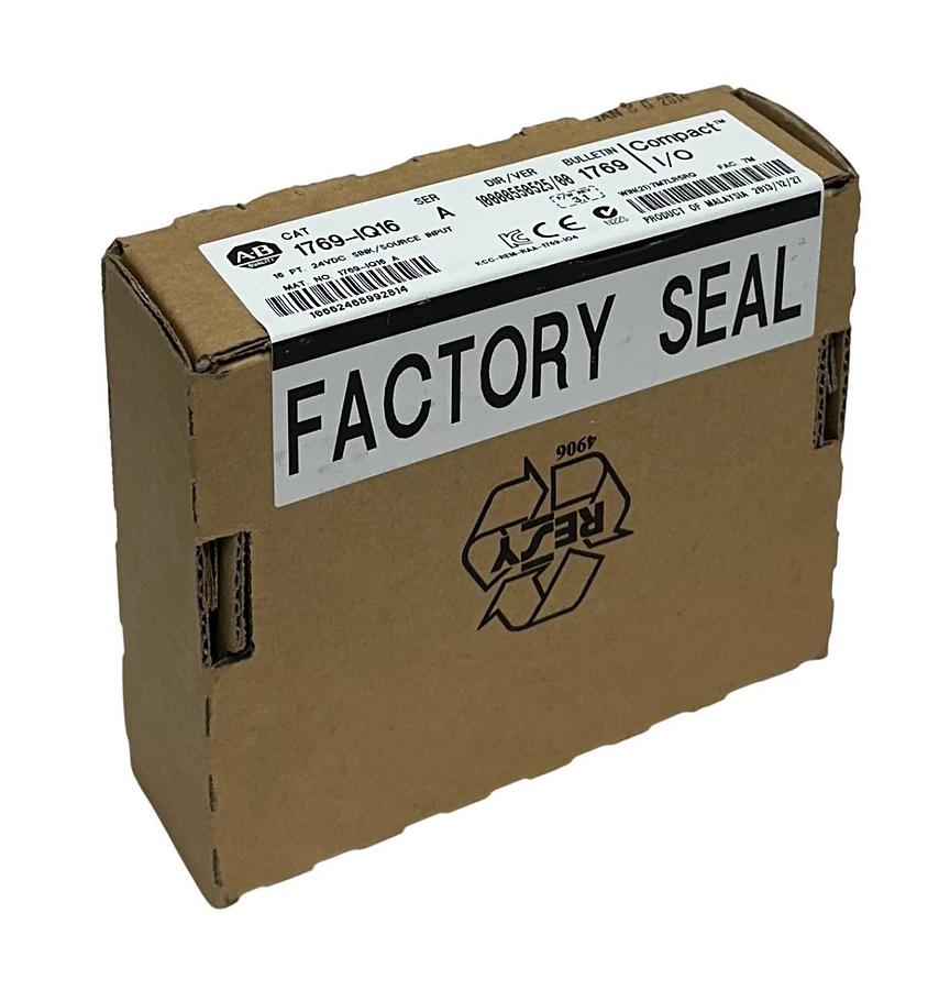 Used ALLEN BRADLEY 1769-IQ16 /A CompactLogix 16-PT SINK/SOURCE INPUT MODULE 24V NSFS
