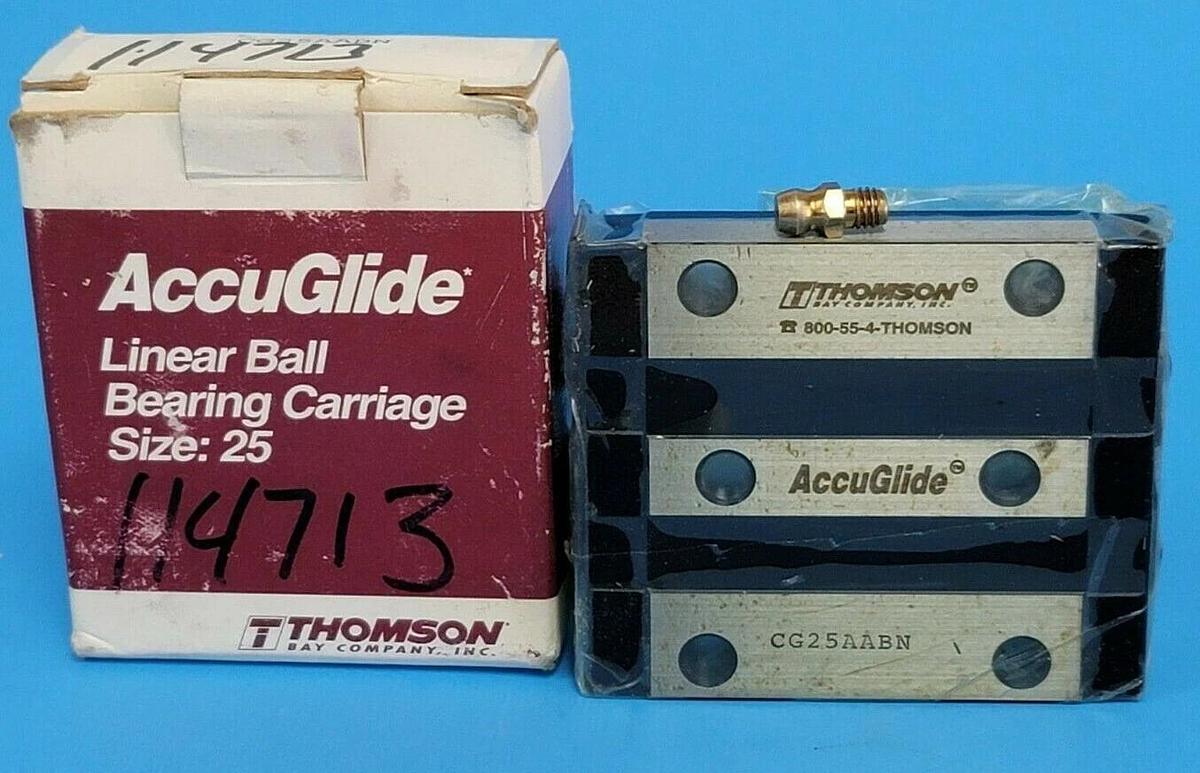 Used NIB THOMSON CG25AABN SIZE 25 LINEAR BALL BEARING