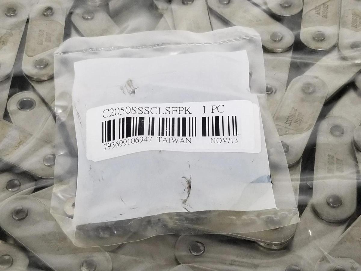 NIB REXNORD C2050SS RIV LINK-BELT ROLLER CHAIN C2050SSR10B 10FT 3.05M 96 PITCHES