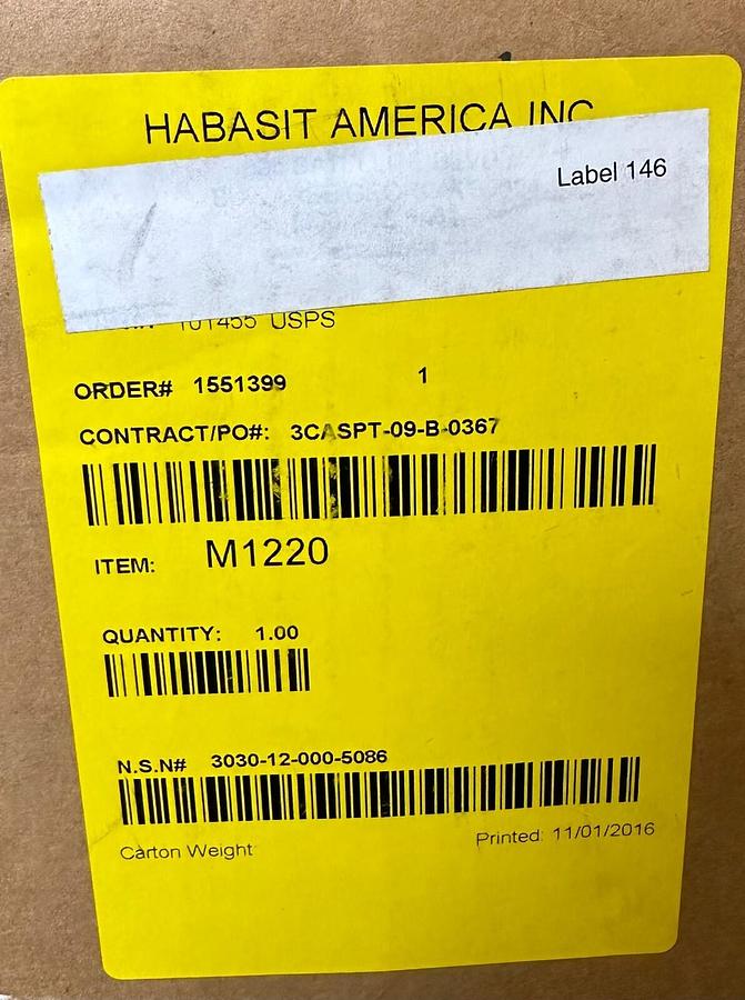 Used NEW HABISIT AMERICA M1220 FLAT TOP MINIPITCH BELT