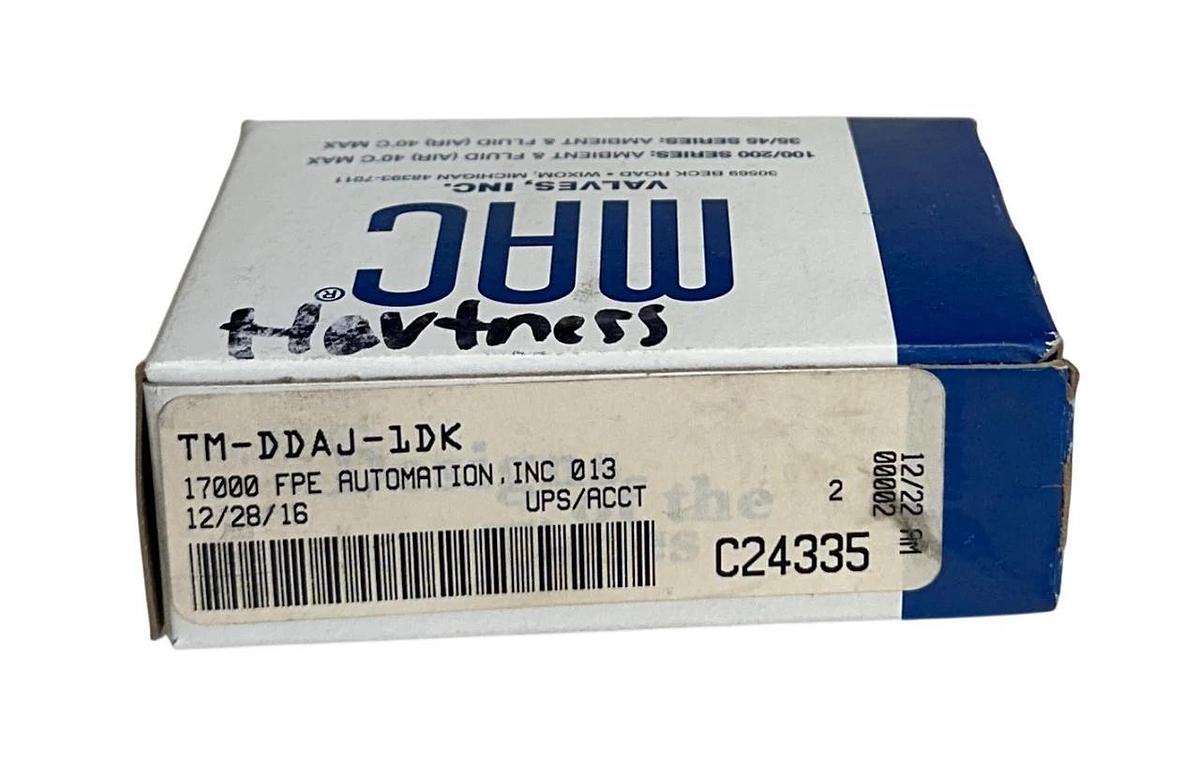 MAC VALVES TM-DDAJ-1DK / TMDDAJ1DK SOLENOID VALVE 24VDC 5.4W NSMP