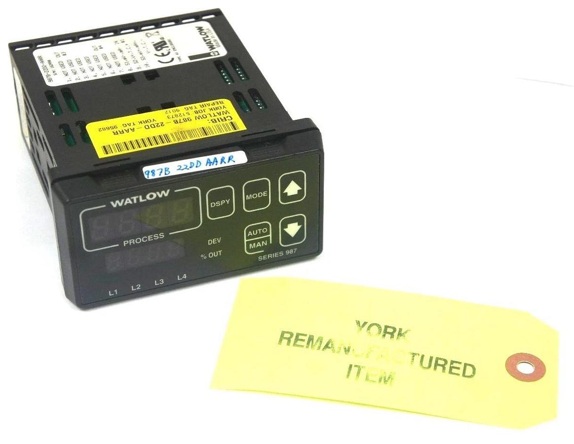 Refurbished WATLOW 987B-22DD-AARR TEMPERATURE LIMIT OR PROCESS CONTROLLER, 987B22DDAARR