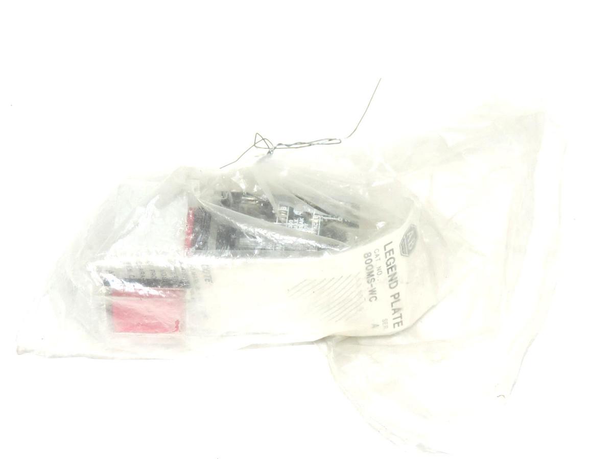 Used NEW ALLEN BRADLEY 800MS-DA24 PUSHBUTTON SER. A WITH 800M-XA CONTACT BLOCK SER. B
