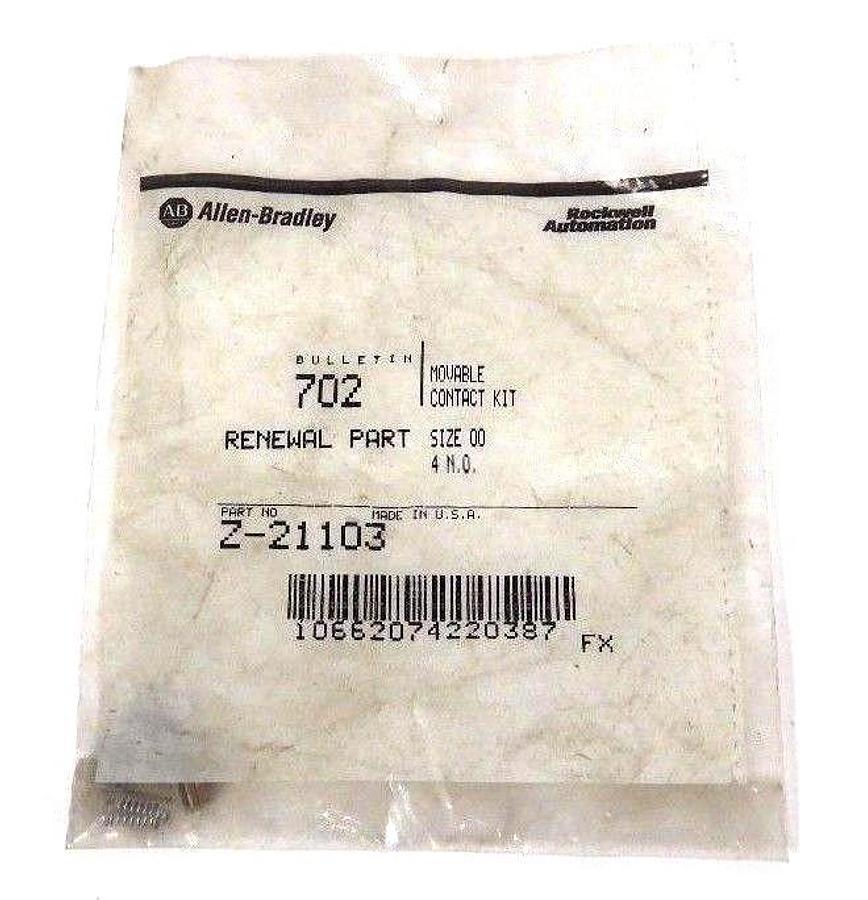 Used NIB ALLEN BRADLEY Z-21103 MOVABLE CONTACT KIT Z21103
