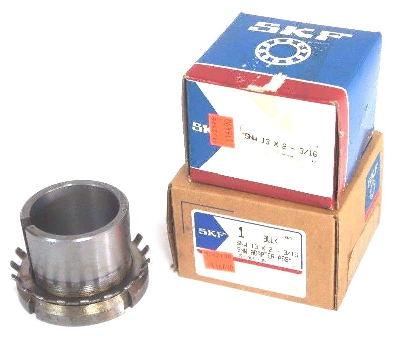LOT OF 2 NIB SKF SNW 13 X 2-3/16 BEARING ADAPTER SLEEVES SNW13X2316
