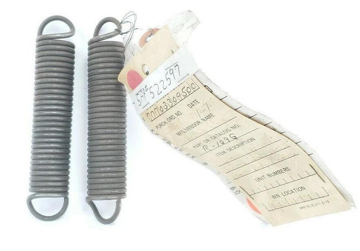 Used LOT OF 2 WHITING R-109G LIMIT SWITCH HOIST SPRINGS R109G
