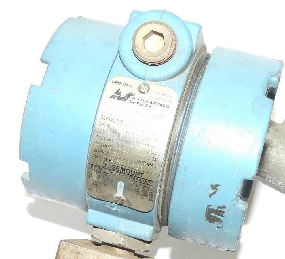 Used ROSEMOUNT I144G0120A22 CONTROL TRANSMITTER W/ CROUSE-HINDS LBY235 CONDUIT ELBOW