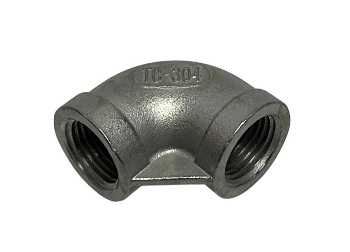 Used 14 UNBRANDED TC-304 / TC-316 / 1/2-150 / G-NPT THREADED ELBOW FITTINGS NSNP