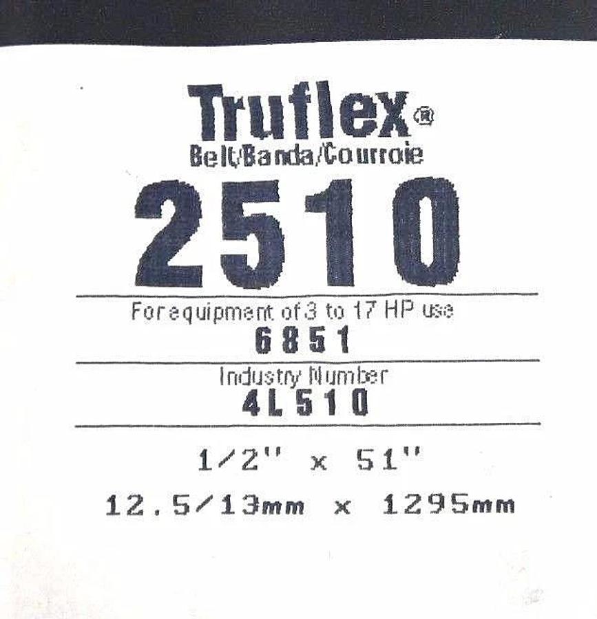 Used LOT OF 6 NEW GATES TRUFLEX V BELTS 4L510 4L500 4L350