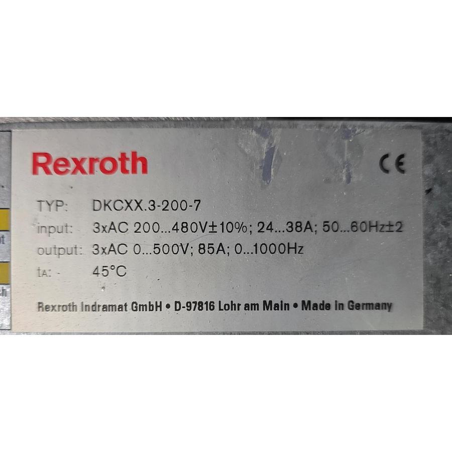 Used REXROTH INDRAMAT R911296562 | DKC22.3-200-7-FW EcoDrive SERVO DRIVE CONTROLLER