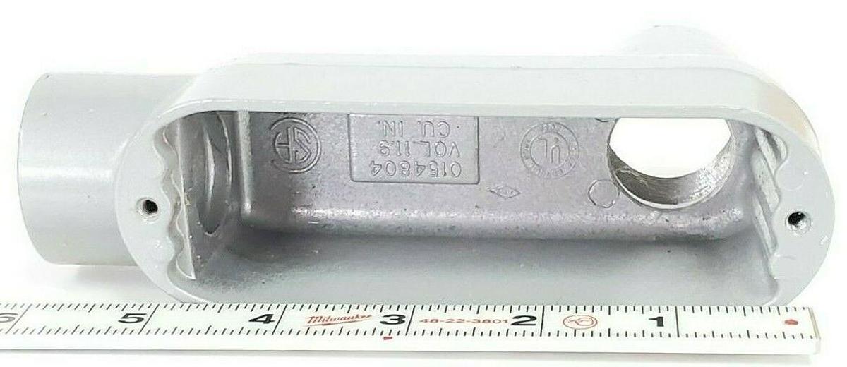 Used BOX OF 5 NEW KILLARK OLB-3, O SERIES TYPE LB CONDUIT BODIES ALUMINUM 1IN