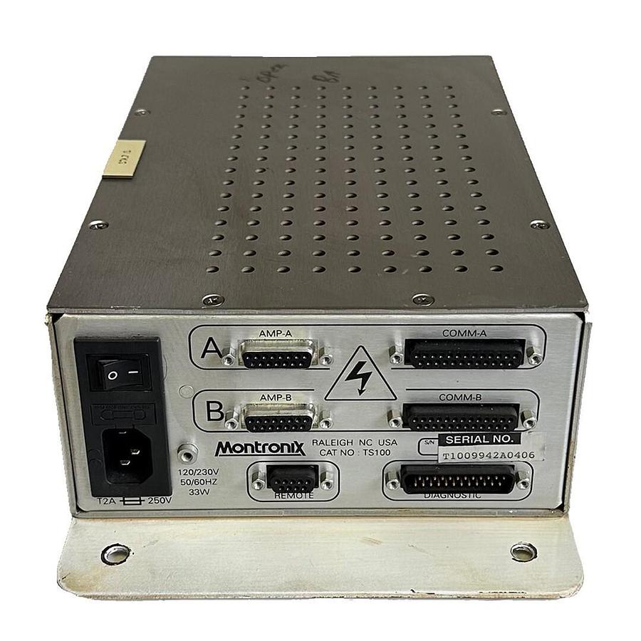 Used MONTRONIX TS100 TOOL MONITOR CONTROLLER 120/230V 50/60Hz 33W