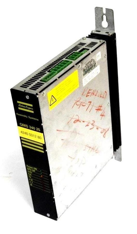 Used ATLAS COPCO QMS-340-25 SERVO CONTROLLER 4240 0312 80, QMS34025