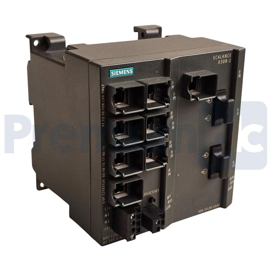 Used Siemens 6GK5308-2FL00-2AA3 SCALANCE X308-2 Managed IE Switch 10-Port 1GB MM NUPI