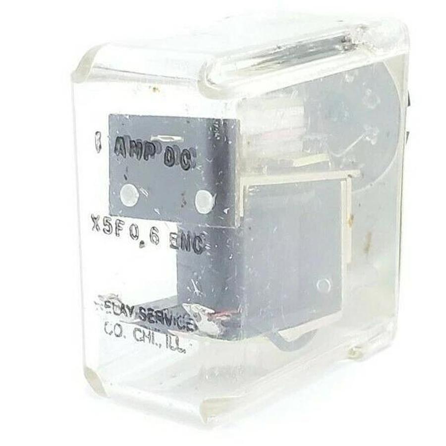 Used RELAY SERVICE COMPANY X5F0 6 ENC RELAY 1AMP DC