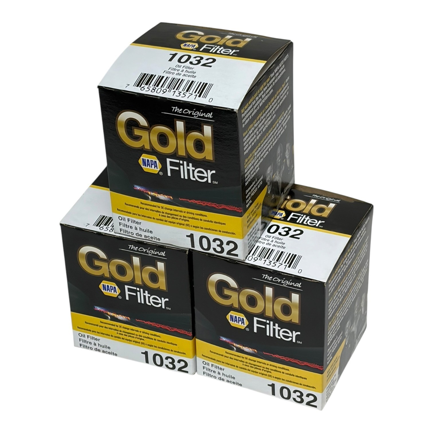 Used Lot of 3 NAPA Gold 1032 Engine Oil Filter (WIX 51032 Cross Reference) New