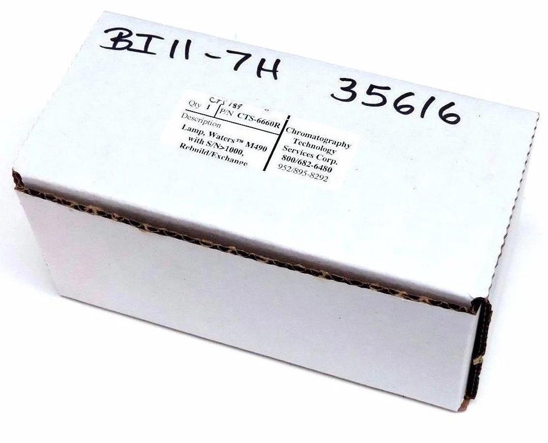 NIB CHROMATOGRAPHY TECH CTS-6660R DEUTERIUM LAMP WATERS M490 CTS6660R
