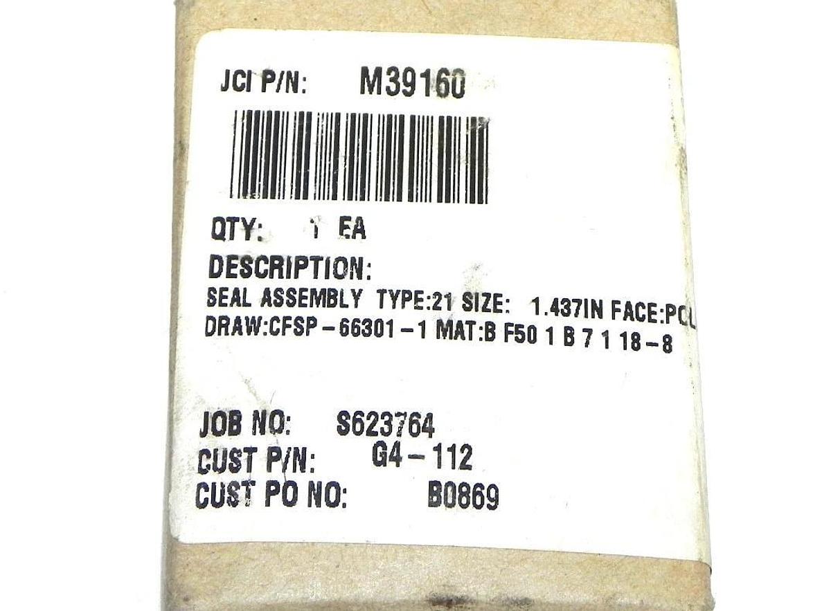 Used NIB JOHN CRANE M011-42 SEAL ASSEMBLY KIT SIZE: 1.125