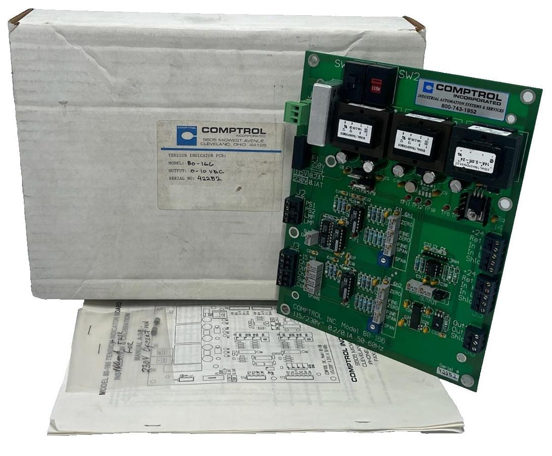 Used Comptrol 80-166 Tension Indicator Main Board Pcb for CTI-1000 Tension Indicator