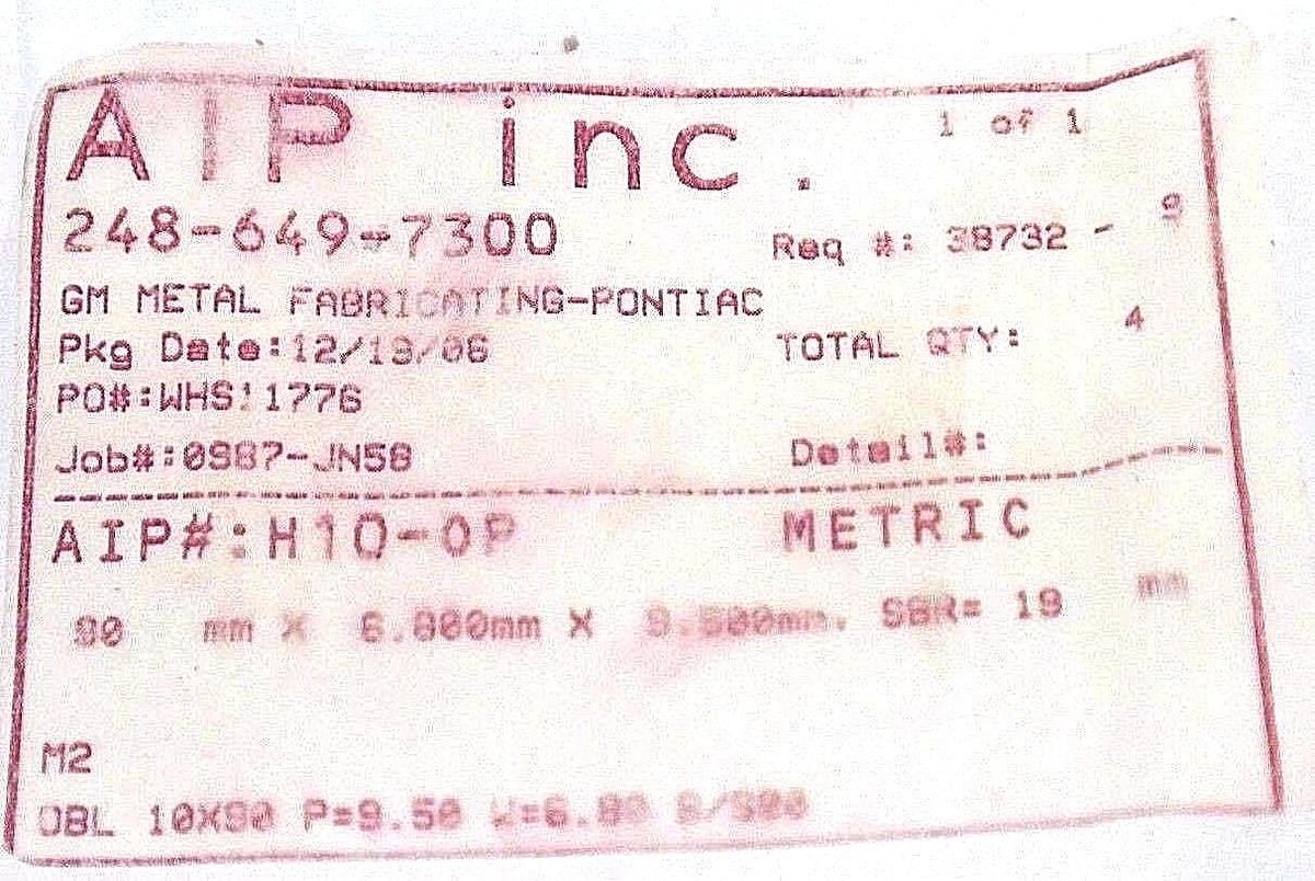 NIB AIP INC 638732-9 PUNCH 0987-JN58 OB 10X90 P9.5 W-6.8 BSO - LOT OF 4