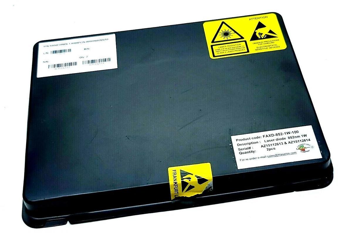 Used NEW FRANKFURT LASER COMPANY FAXD-852-1W-100 LASER DIODE 852nm 1W 9-P MAKE OFFER