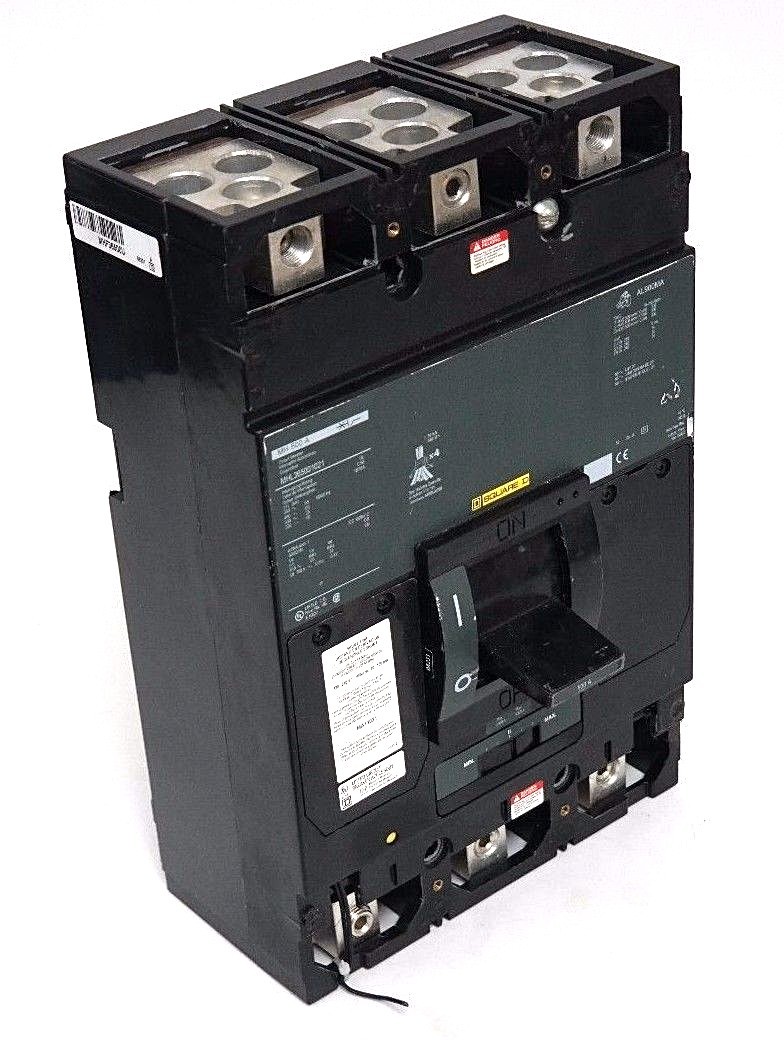 Used NEW SQUARE D MHL365001021 MOLDED CASE CIRCUIT BREAKER 600V 500A