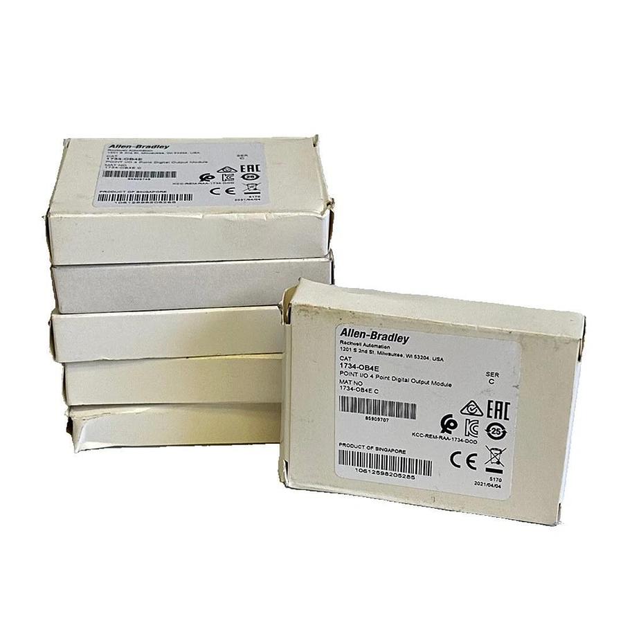 Used 6 NEW ALLEN BRADLEY 1734-OB4E /C POINT I/O 4-PT DIGITAL OUTPUT MODULE 1734OB4E