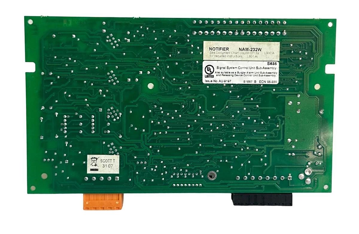 Used NOTIFIER NAM-232W / NAM232W NETWORK ADAPTER FOR AFP-200 NAM-232FPCC NAM-232WPCC