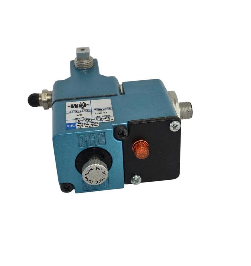 Used MAC 225B-509AAAG SOLENOID VALVE 225B509AAAG 24VDC 6.0 WATTS