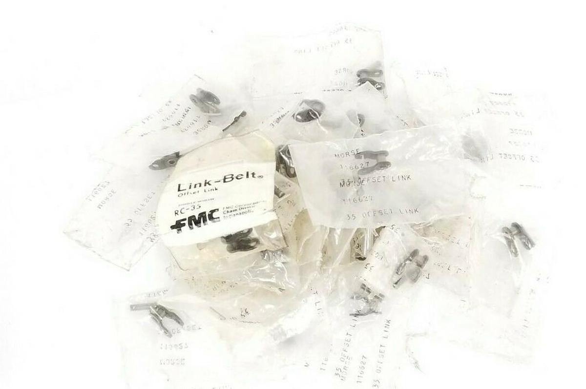 Used LOT OF 50 NEW MORSE / ANSI 116627 OFFSET LINKS 35 3/8'' PITCH x 3/16'' WIDTH