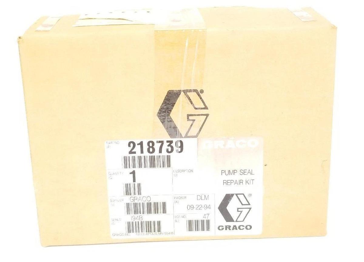 Used NIB GRACO 218-739 SERIES 194B PUMP SEAL REPAIR KIT 218739