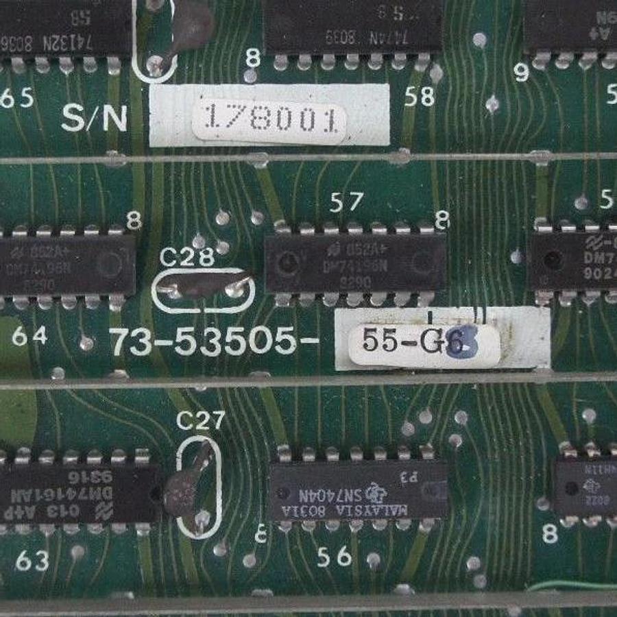 Refurbished COMPUTER AUTOMATION 73-53506-00D-37 BOARD W/ 73-53505-55-G8, 73-53507-00B-19