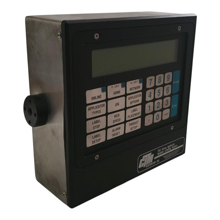 Used CTM Integration 360 Series Applicator Modular Labeling System Display Panel
