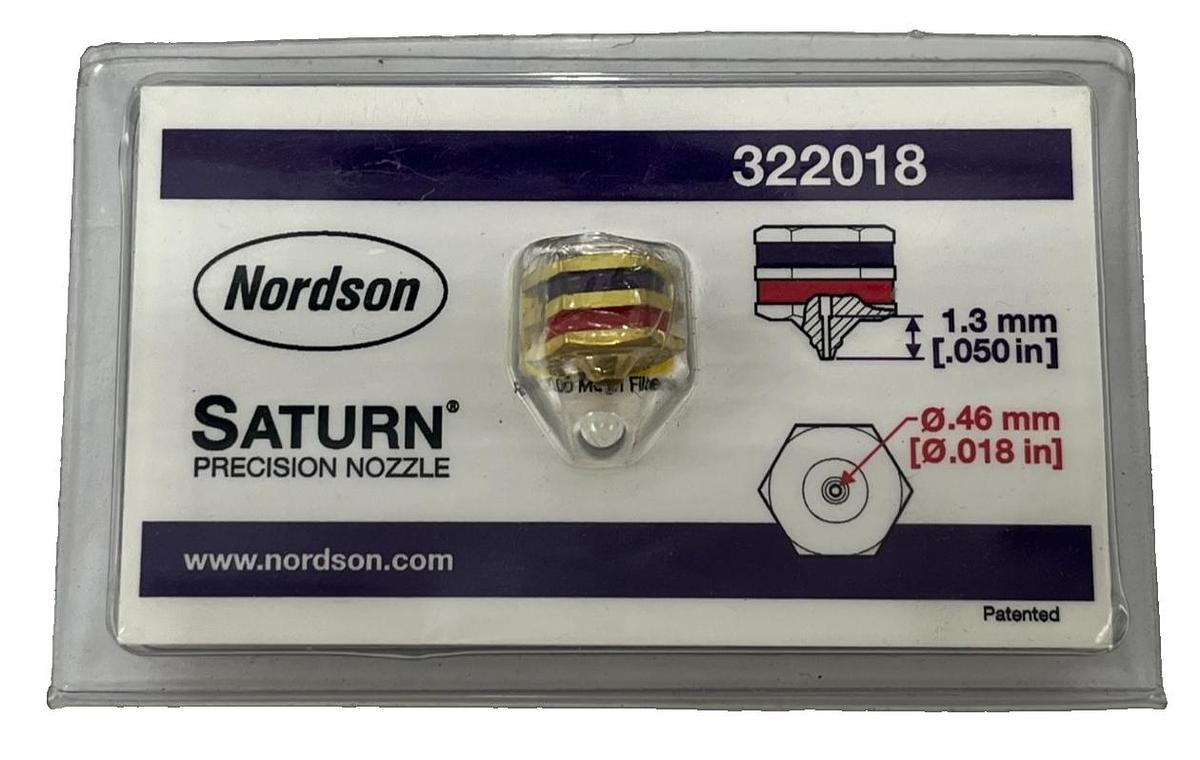 NORDSON 322018 Saturn Precision Glue Nozzle .018 Orifice .050 Engagement