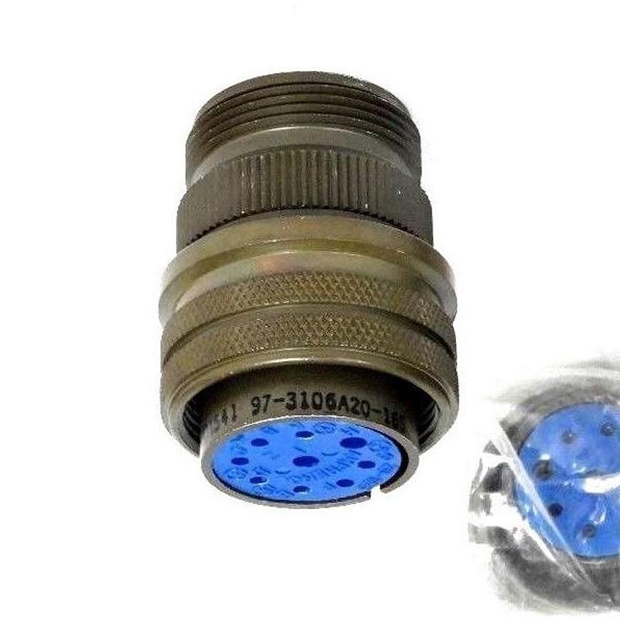 LOT OF 4 NEW AMPHENOL 97-3106A-201-6S CIRCULAR CONNECTORS 973106A2016S
