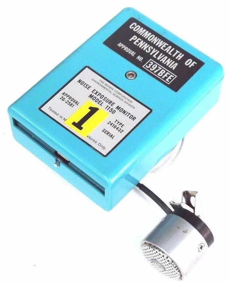 Used BENDIX MODEL 1100 NOISE EXPOSURE SYSTEM P/N 2416433-0001 W/ 2416432 MONITORS