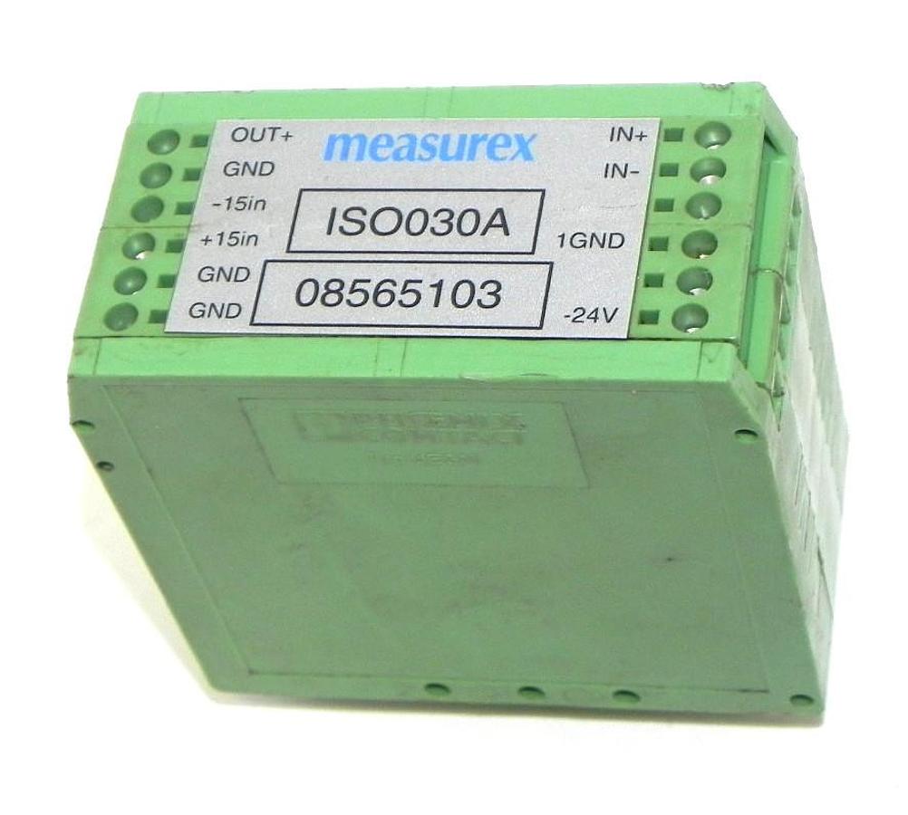 Used PHOENIX CONTACT MEASUREX ISO030A TYPE UEGM ASSY NO. 209707 REV. A