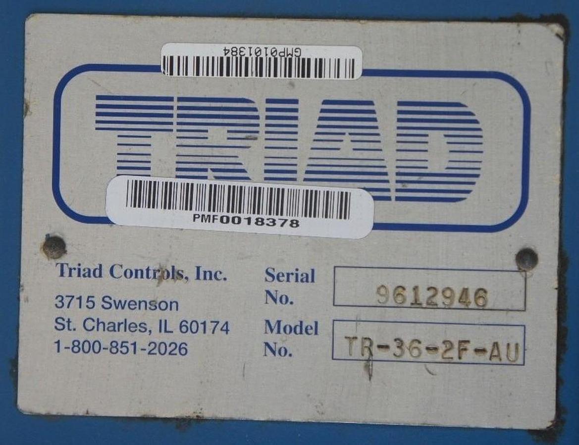 Used REPAIRED TRIAD CONTROLS TR-36-2F-AU 36" 24VDC LIGHT CURTAIN RECEIVER