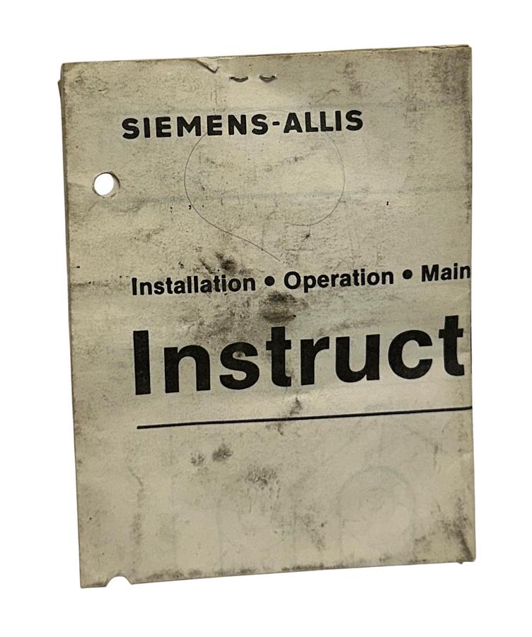 Used SIEMENS TYPE LTI / LTI-F43 LimiTrip OVERCURRENT TRIP DEVICE PICK-UP F NSNP