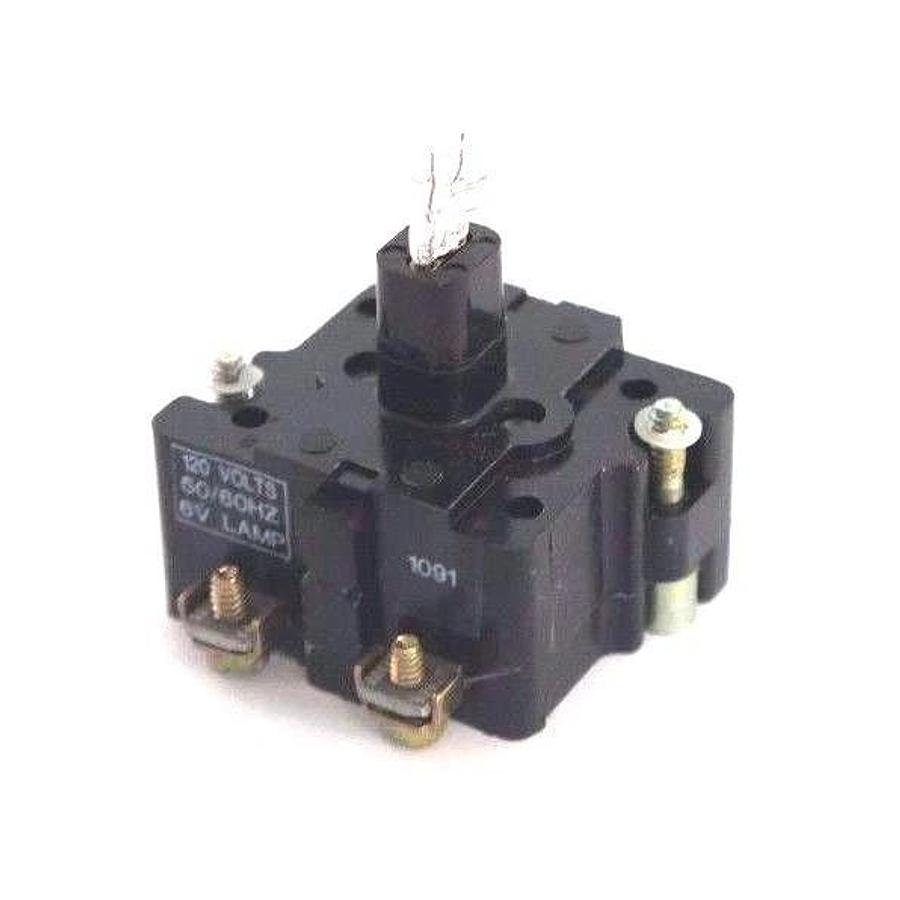 NIB CUTLER HAMMER 10250T63 PUSH PULL OPERATOR LIGHT MODULE 120V, 60HZ, 6V LAMP