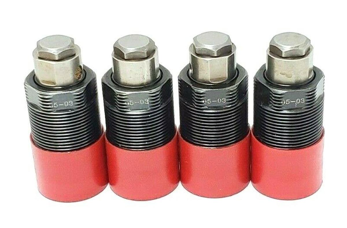 Used LOT OF 4 NEW VEKTOR VEKTEK 10-0708-06 WORK SUPPORT FLUID ADV. CARTRIDGES, 1-1/8"