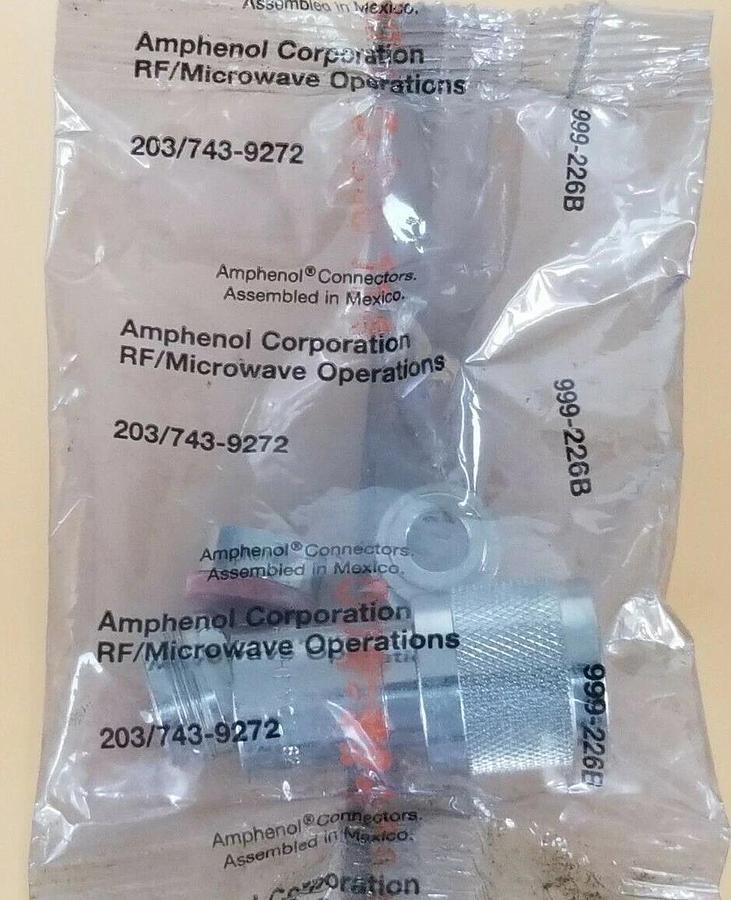 Used LOT OF 3 NEW AMPHENOL 203/743-9272 RF CONNECTORS