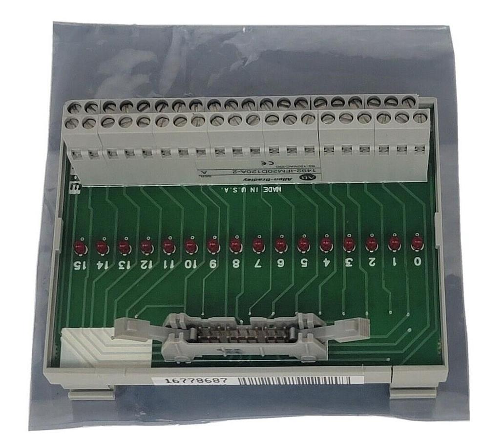 Used NEW ALLEN BRADLEY 1492-IFM20D120A-2 INTERFACE MODULE 20-POINT DIGITAL 120V AC