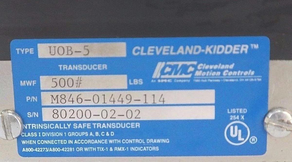 NEW CLEVELAND-KIDDER P/N M846-01449-114 TYPE UOB-5 TRANSDUCER M84601449114