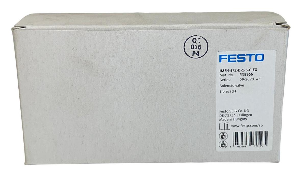 Used NEW FESTO JMFH-5/2-D-1-S-C-EX / 535966 SOLENOID VALVE 5/2 0.9-16BAR NSMP