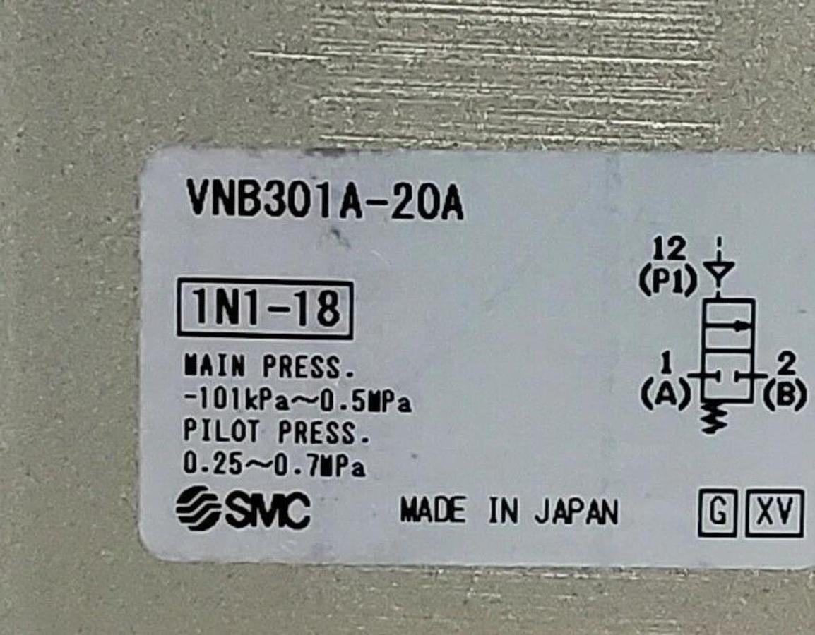 LOT OF 10 NIB SMC VNB301A-20A PNEUMATIC PROCESS VALVES 1N1-18 VNBD00 VNB301A20A