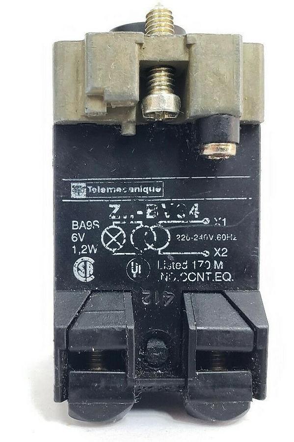 Used TELEMECANIQUE ZB2BV94 PILOT LIGHT HEAD 25310, 6V 1.2W